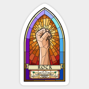 Stained Glass Rock Sticker